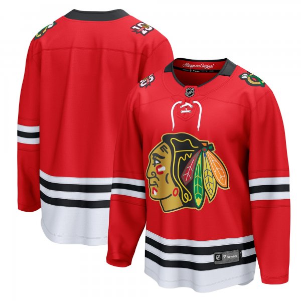 Men's Chicago Blackhawks Red Centennial Breakaway Jersey