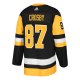 Men's Pittsburgh Penguins Sidney Crosby adidas Captain Patch Black Player Jersey