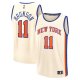 Men's New York Knicks #11 Jalen Brunson Fanatics Cream 2025/26 City Edition Fast Break Jersey
