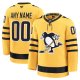 Men's Pittsburgh Penguins Gold Alternate Premium Custom Jersey