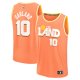Men's Cleveland Cavaliers #10 Darius Garland Fanatics Orange 2025/26 City Edition Fast Break Jersey