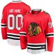 Men's Chicago Blackhawks Red Home Breakaway Custom Jersey