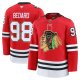 Men's Chicago Blackhawks #98 Connor Bedard Red Centennial Premium Player Jersey